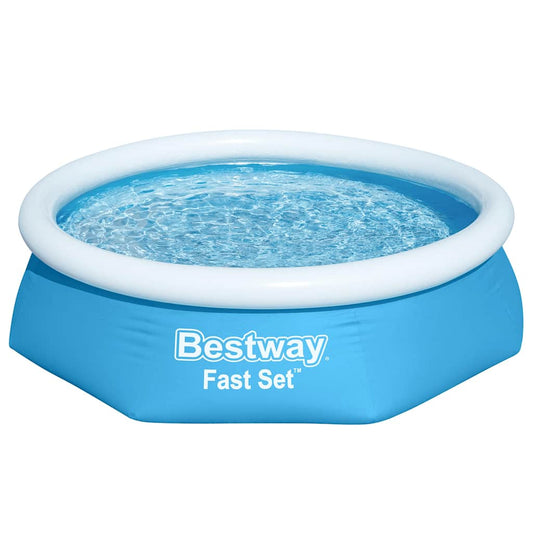 Fast Set Aufblasbarer Swimmingpool Rund 244x61 cm