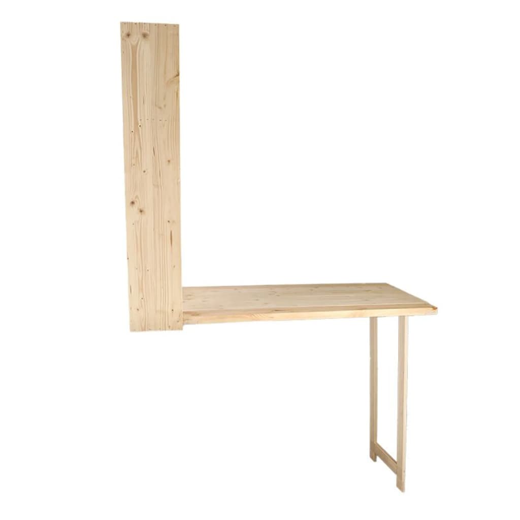 Wand-Bartisch mit Klappbarer Ablage L Natur