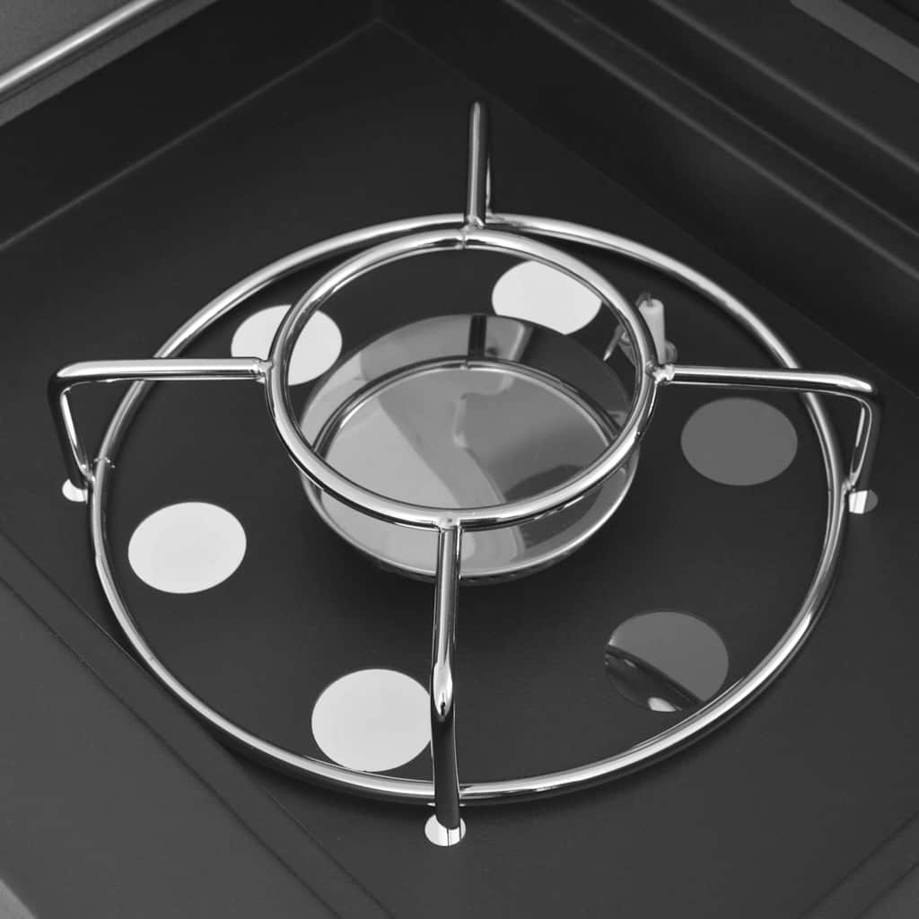 Gas Grill Silber Edelstahl