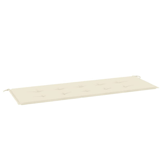Gartenbank-Auflage Creme 150x50x4 cm Oxford-Gewebe