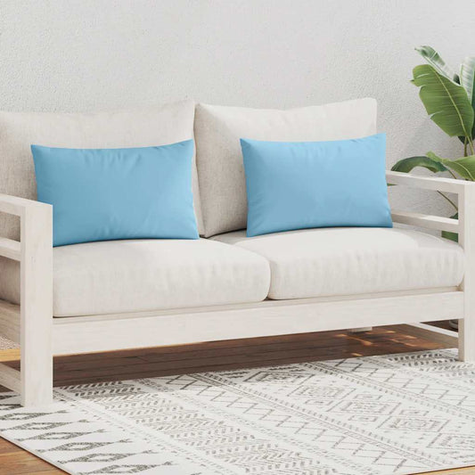 Gartenkissen 2 Stk. 60 x 40 cm Hellblau