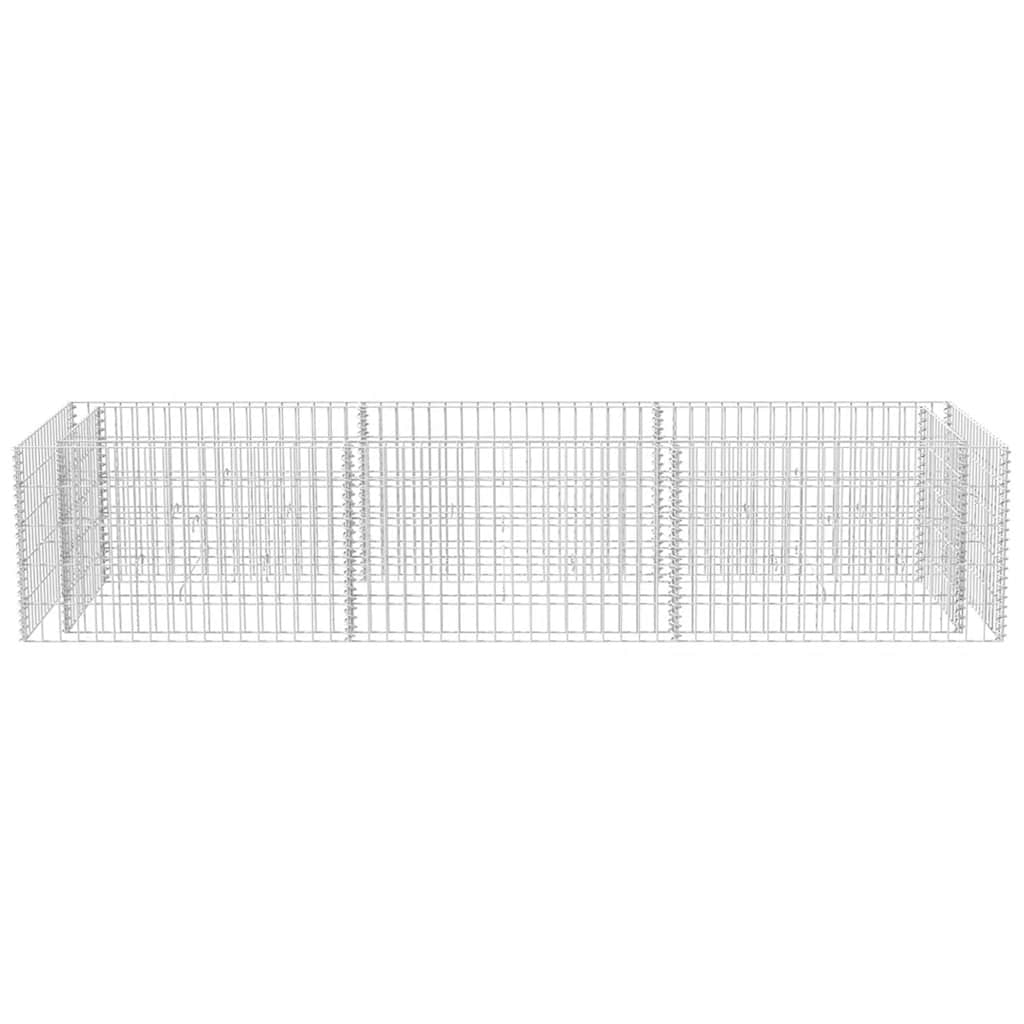 Gabionen-Hochbeet Stahl 270×90×50 cm