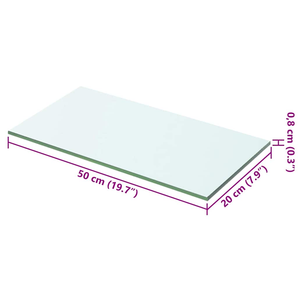 Regalboden Glas Transparent 50x20 cm