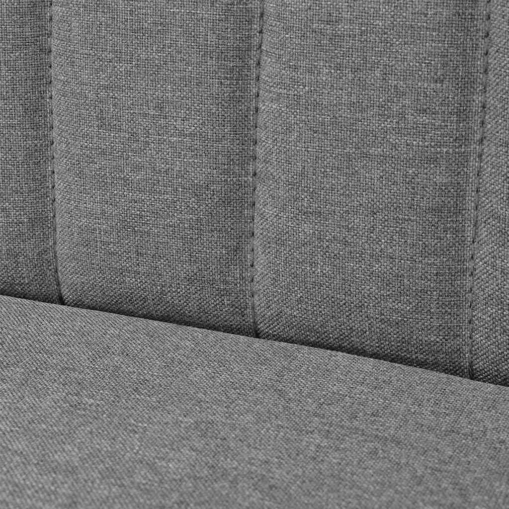 Sofa Stoff 117x55,5x77 cm Hellgrau
