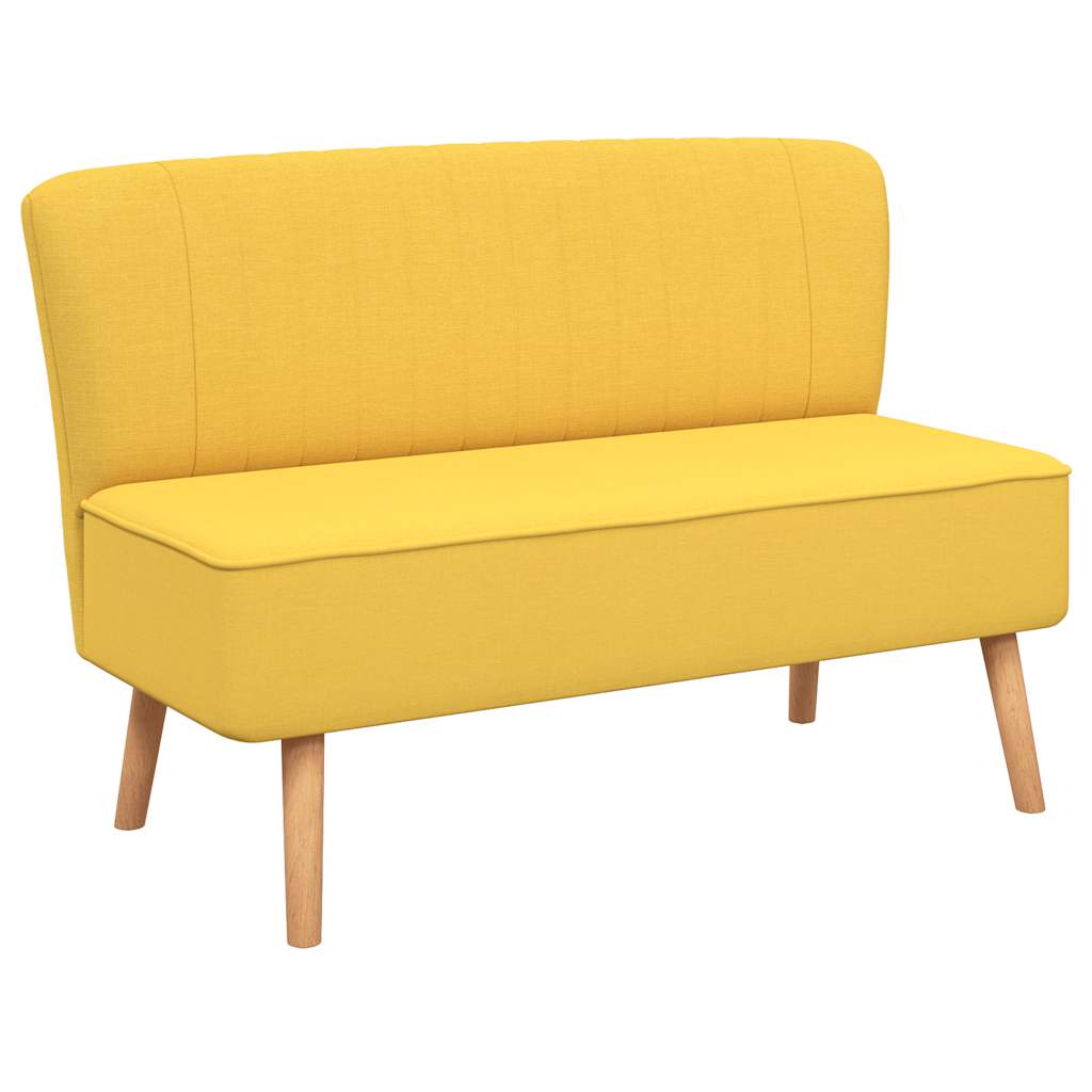 Sofa Stoff 117x55,5x77 Gelb