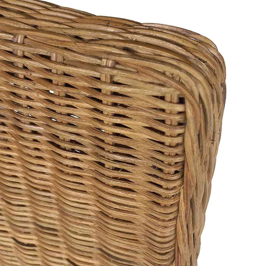 Esszimmerstühle 6 Stk. Natur Rattan Braun
