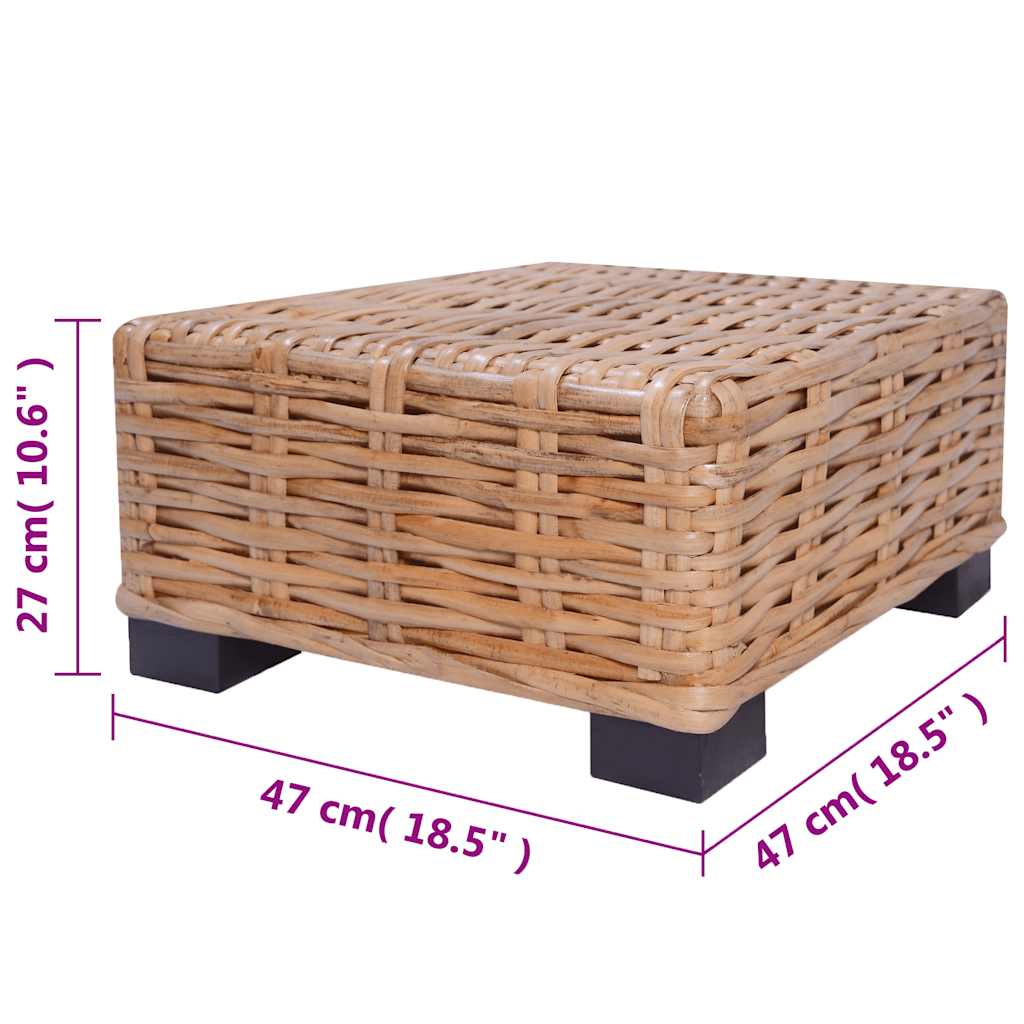 Sofagarnitur 16-tlg. Natürliches Rattan