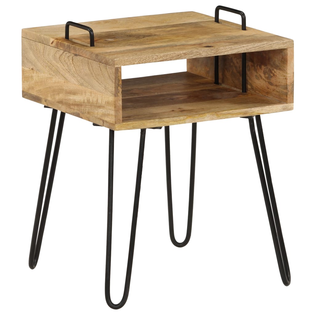 Nachttisch Massivholz Mango 40×34×47 cm