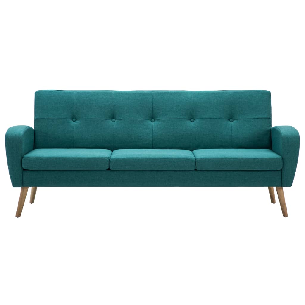 Sofa 3-Sitzer Stoff Grün