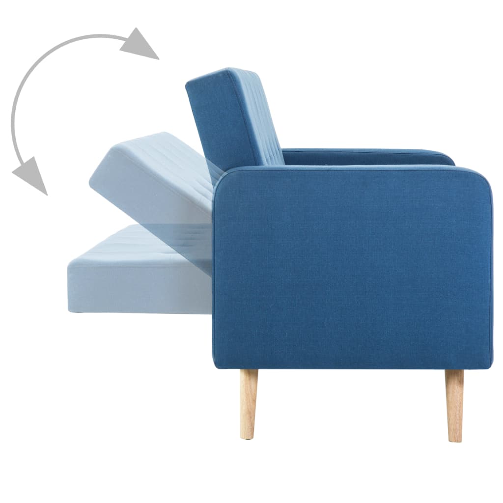 Sofa Stoff Blau