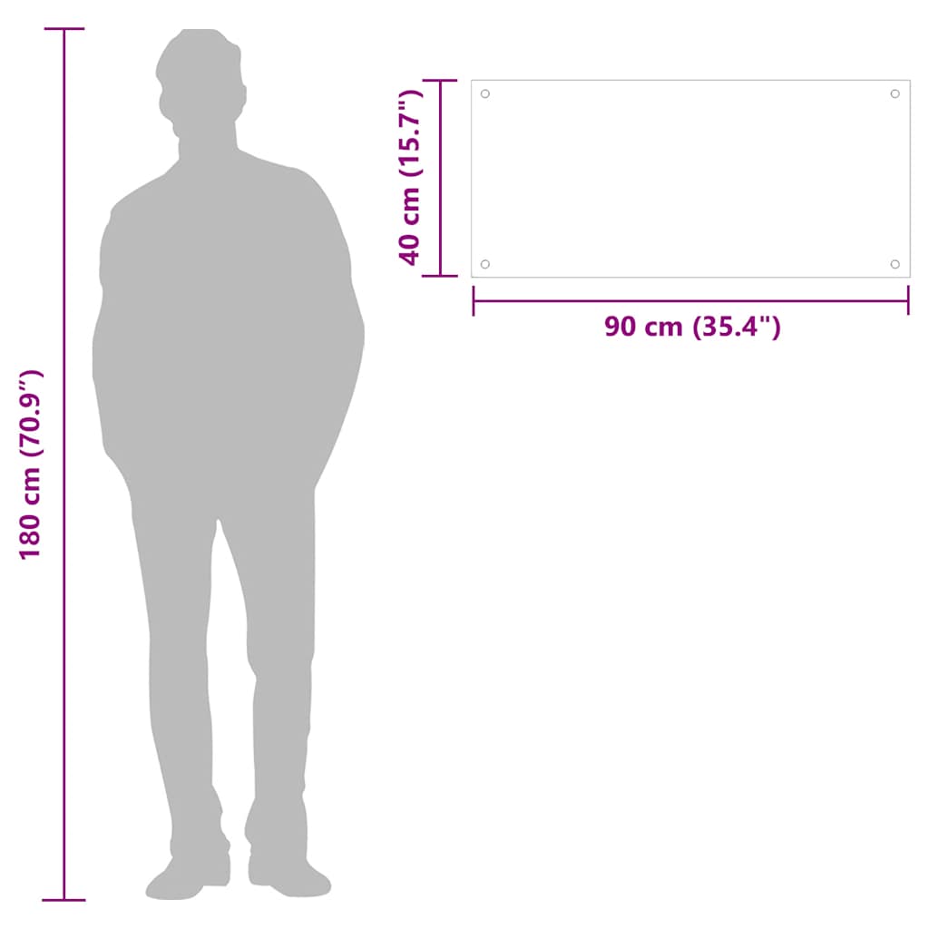 Küchenrückwand Transparent 90×40 cm Hartglas