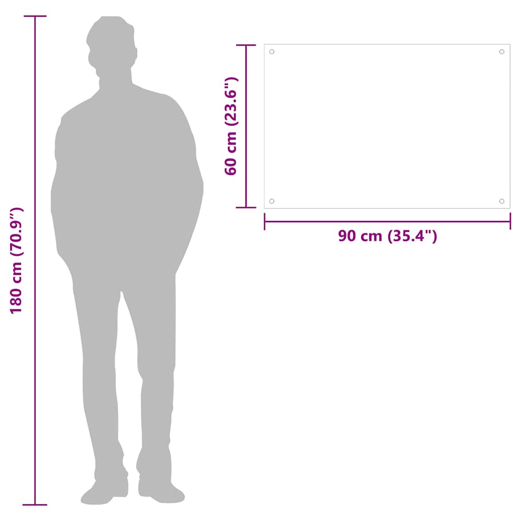 Küchenrückwand Transparent 90×60 cm Hartglas