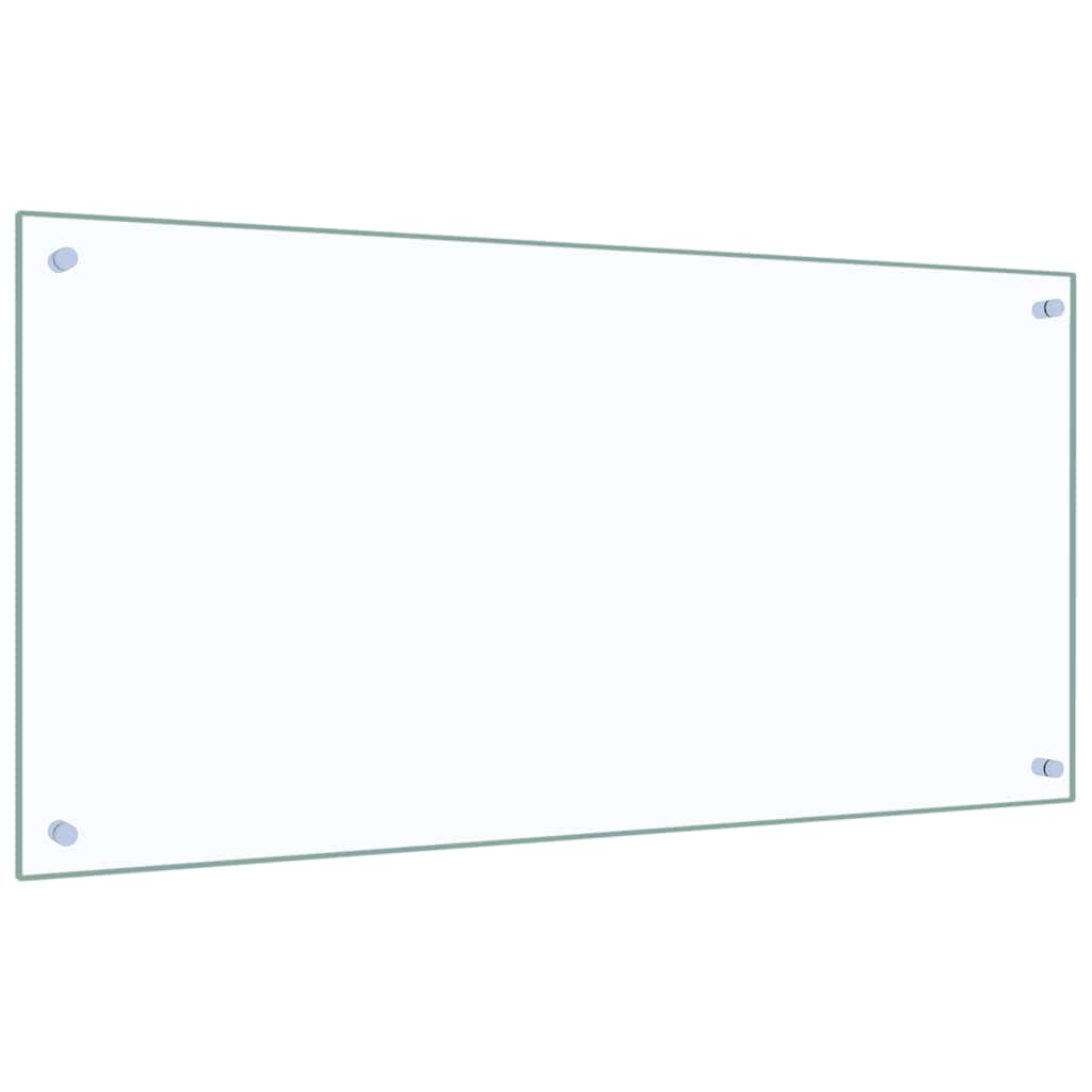 Küchenrückwand Transparent 100×50 cm Hartglas