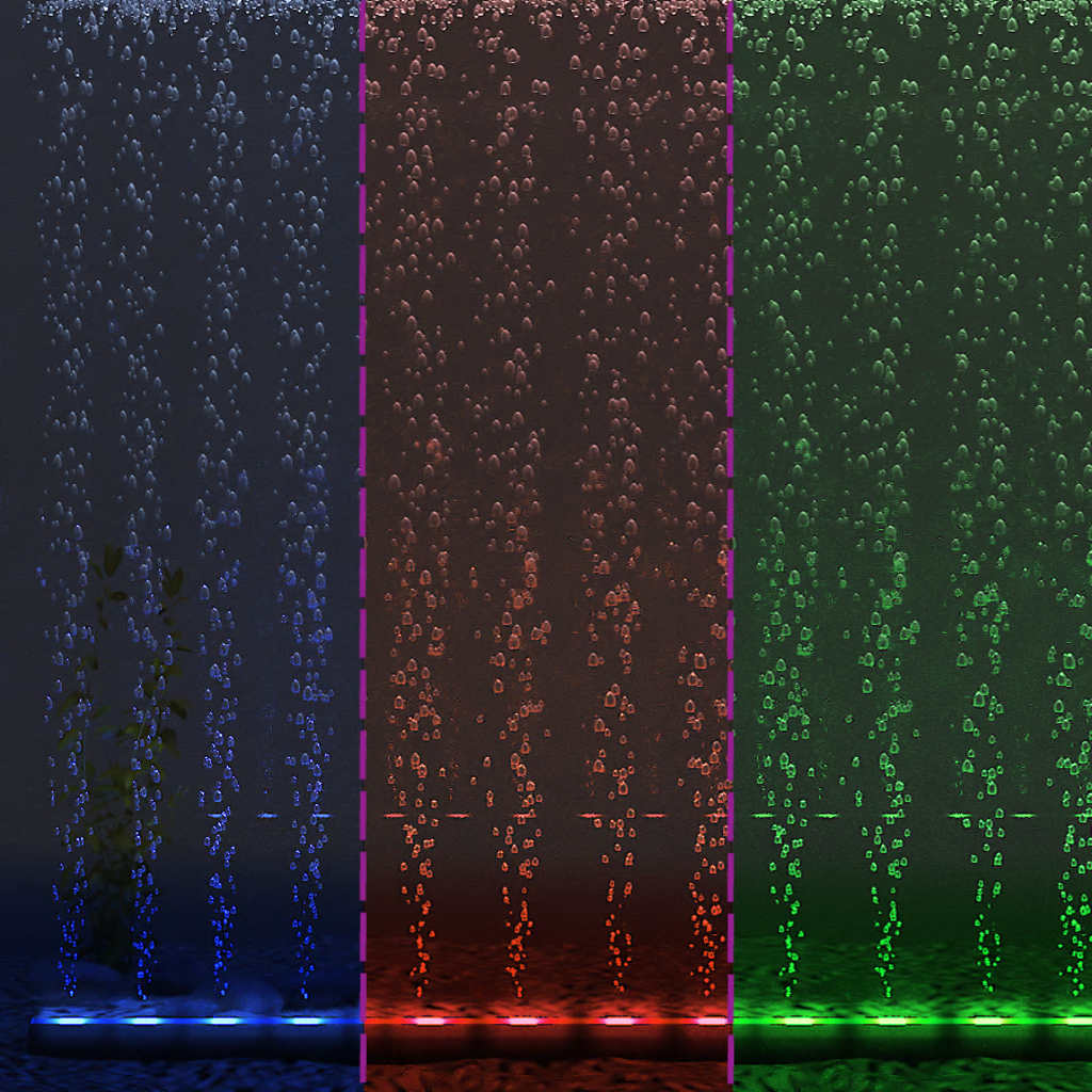 LED Aquarium-Leuchte Bubble Lampe RGB 48 cm