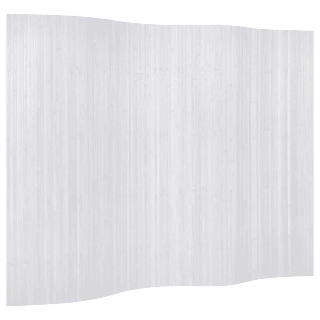 Raumteiler Bambus Weiß 250×165 cm