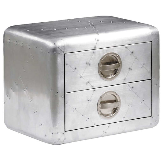 Aviator Beistelltisch Aluminium Vintage Flugzeug Stil