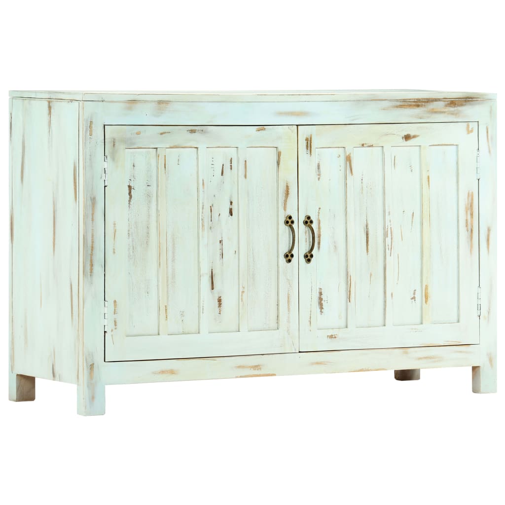Sideboard Hellblau 110x35x70 cm Massivholz Mango