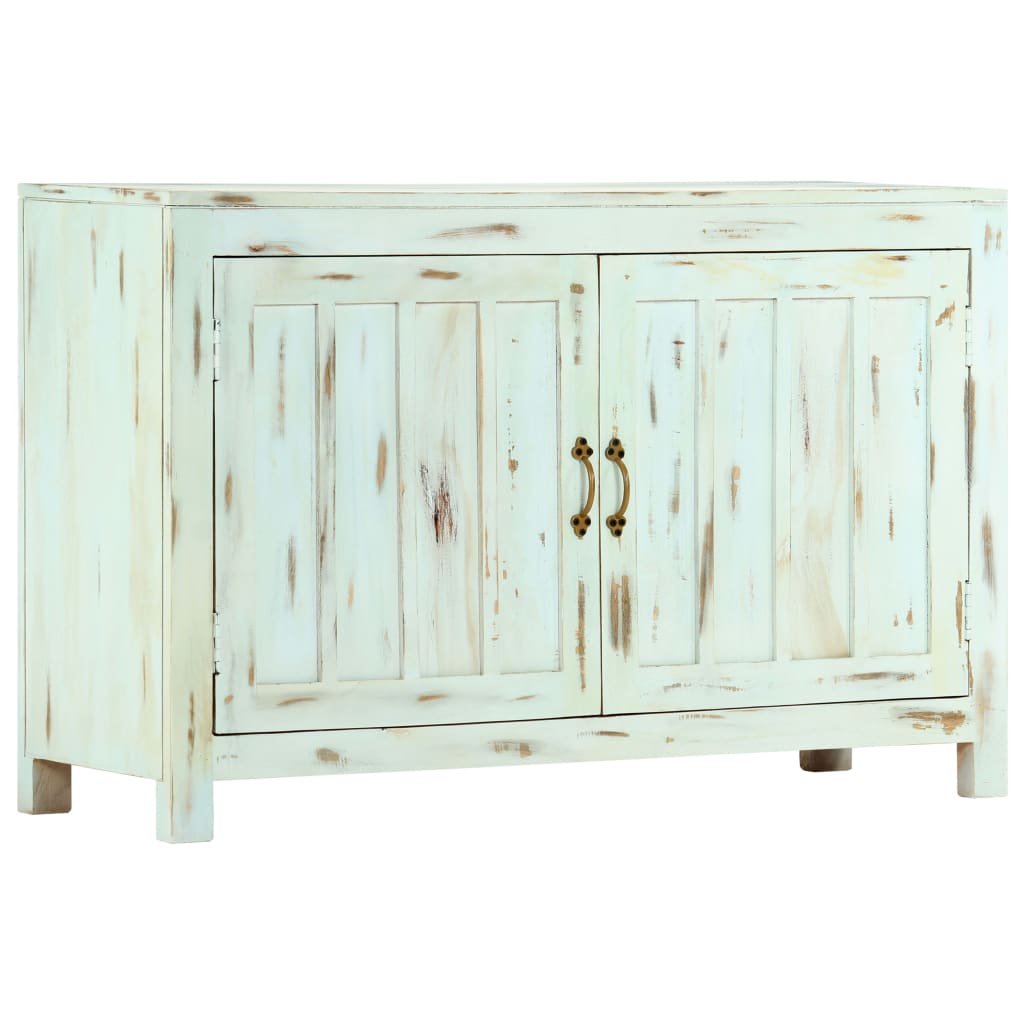 Sideboard Hellblau 110x35x70 cm Massivholz Mango