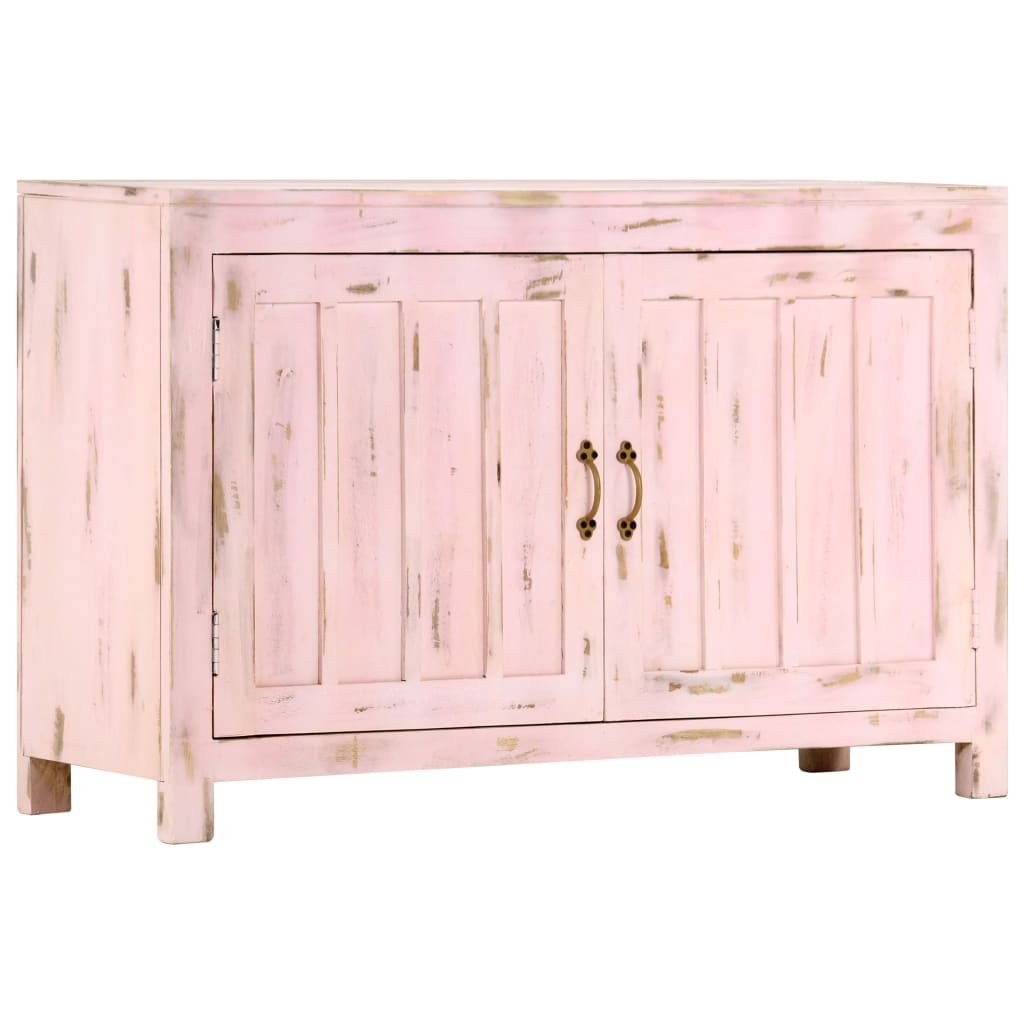 Sideboard Hellrosa 110x35x70 cm Massivholz Mango