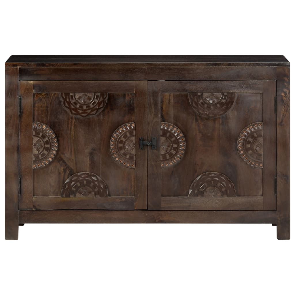 Sideboard mit Schnitzereien 110x35x70 cm Massivholz Mango