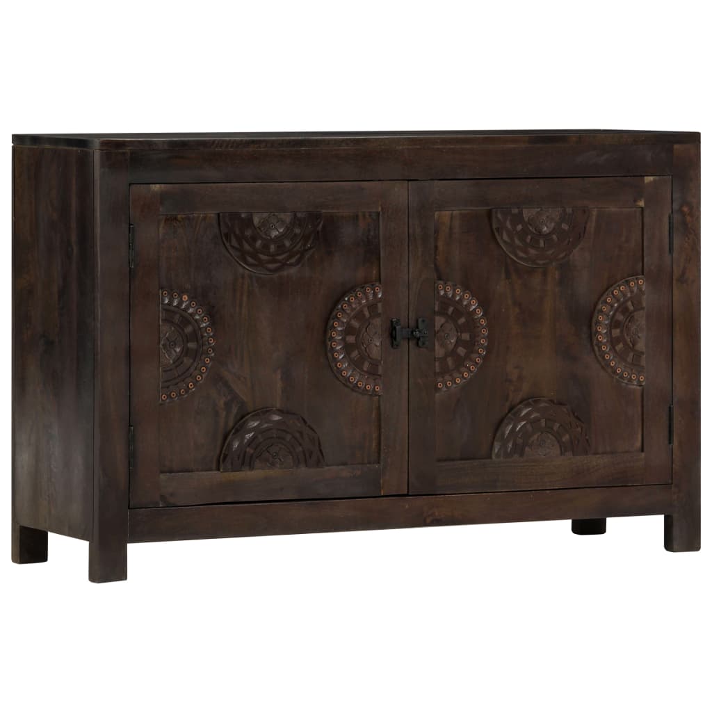 Sideboard mit Schnitzereien 110x35x70 cm Massivholz Mango