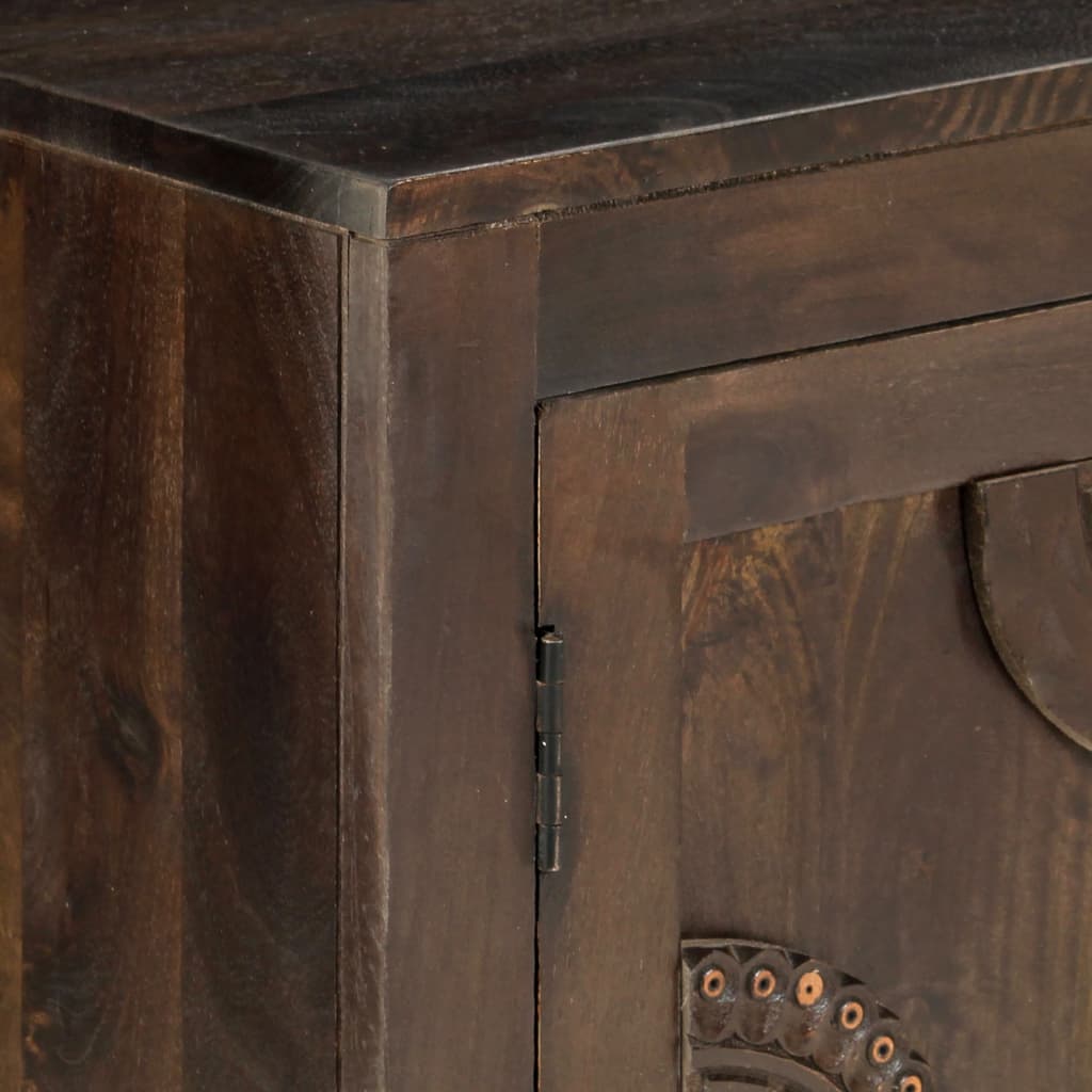 Sideboard mit Schnitzereien 110x35x70 cm Massivholz Mango