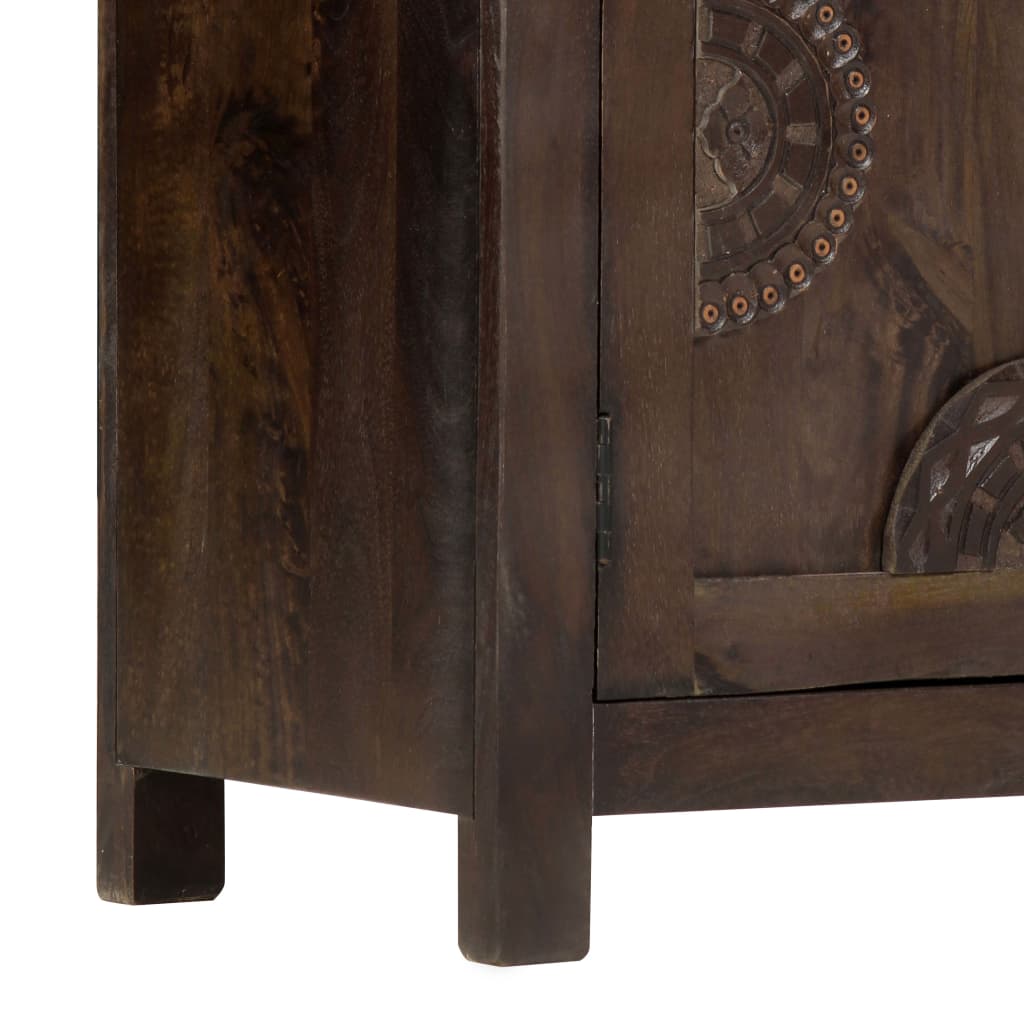 Sideboard mit Schnitzereien 110x35x70 cm Massivholz Mango