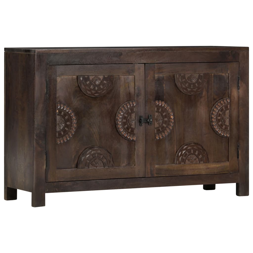 Sideboard mit Schnitzereien 110x35x70 cm Massivholz Mango