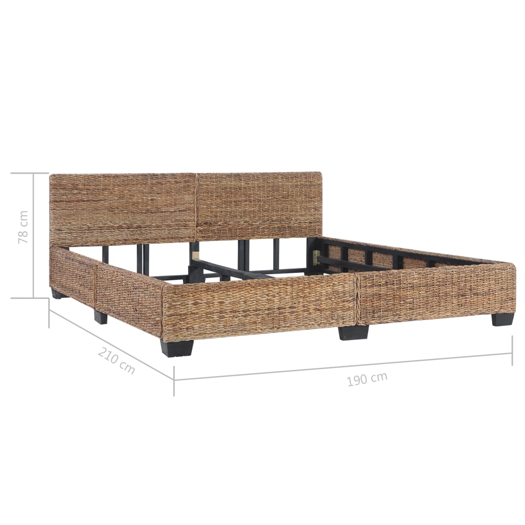 Bettrahmen Natürliches Rattan 180x200 cm