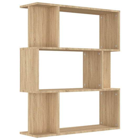 Bücherregal/Raumteiler Sonoma-Eiche 80x24x96 cm Holzwerkstoff