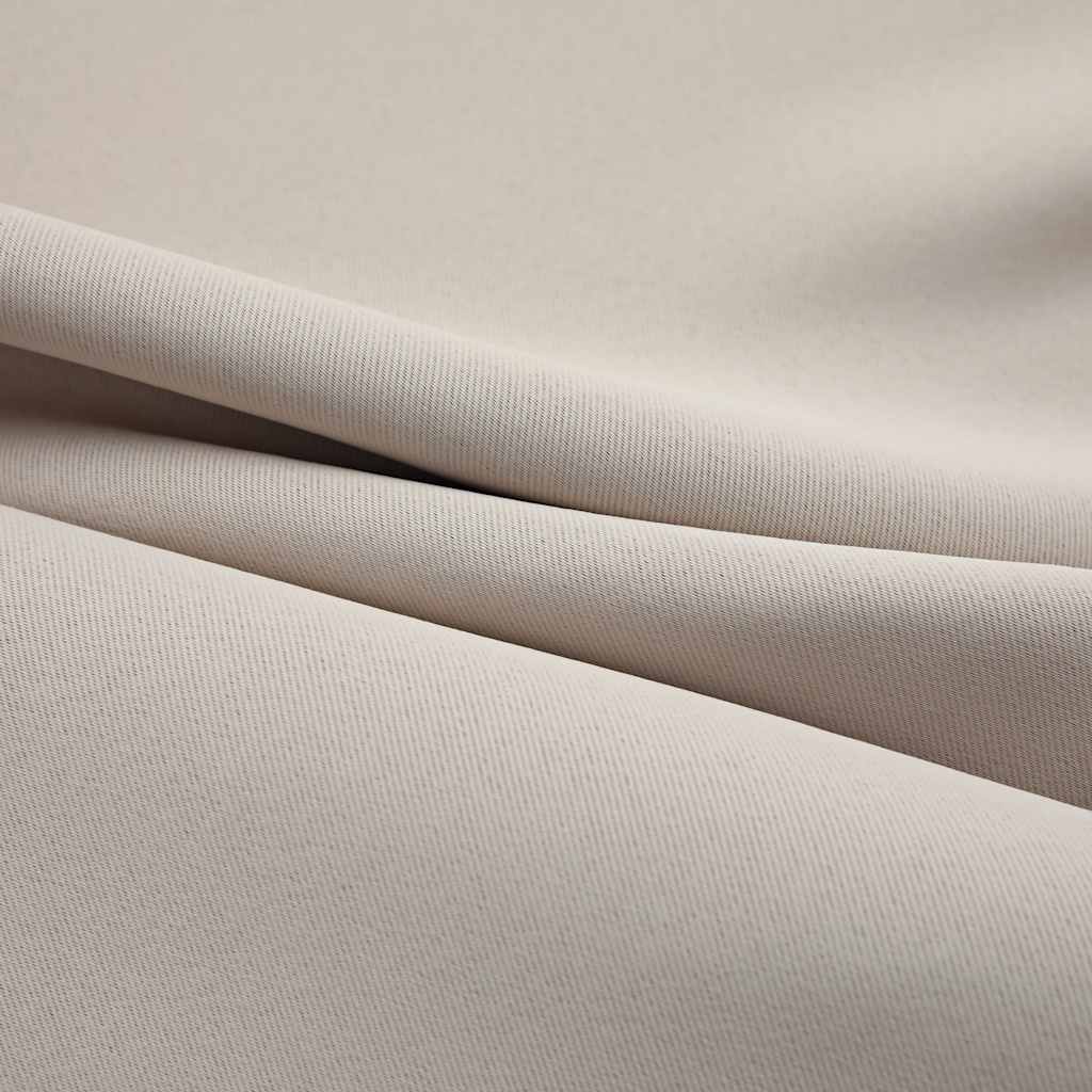 Verdunkelungsvorhang mit Metallösen Beige 290 x 245 cm