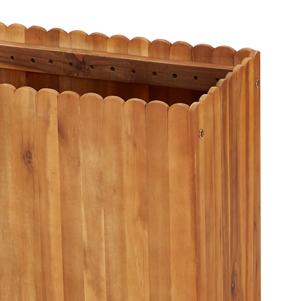 Garten-Hochbeet 150 x 30 x 50 cm Massivholz Akazie