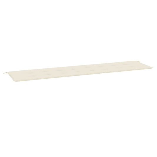 Gartenbank-Auflage Creme 200x50x4 cm Oxford-Gewebe