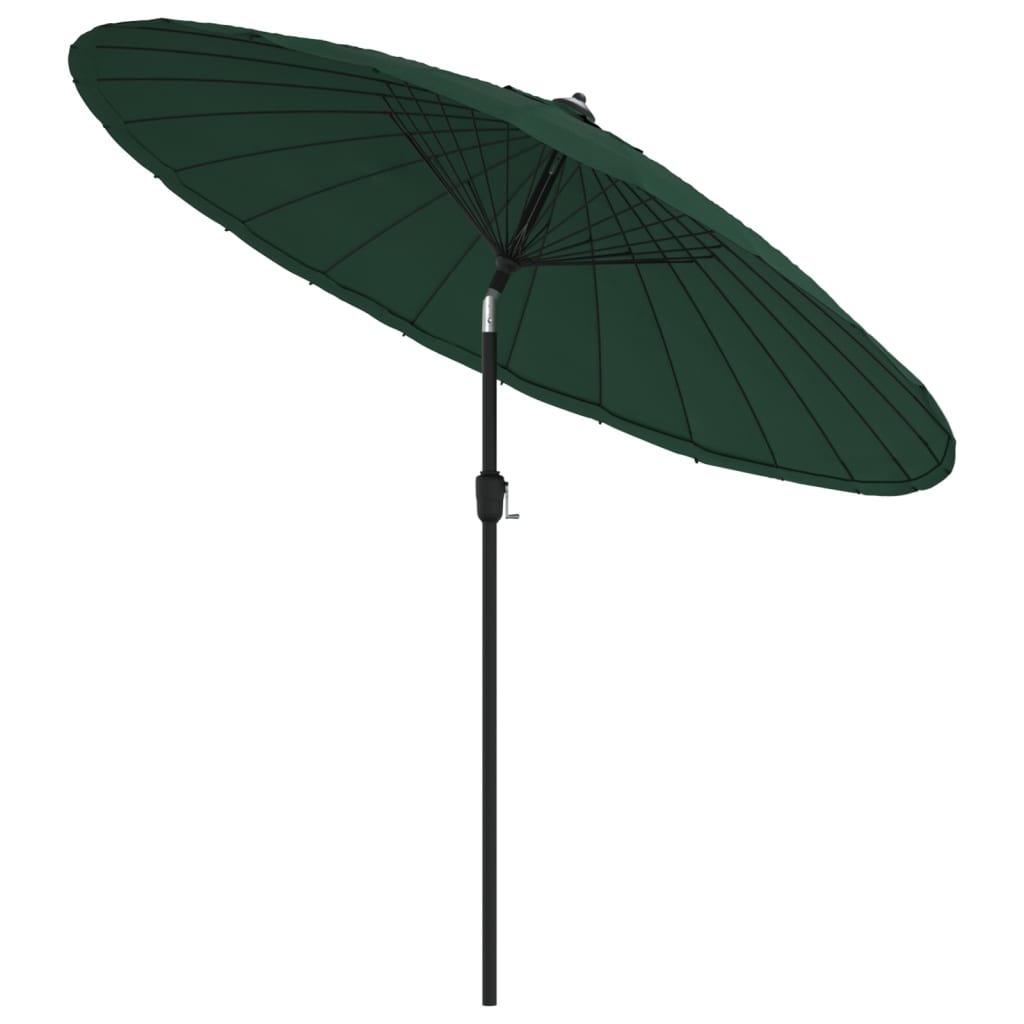 Sonnenschirm mit Aluminium-Mast 270 cm Grün