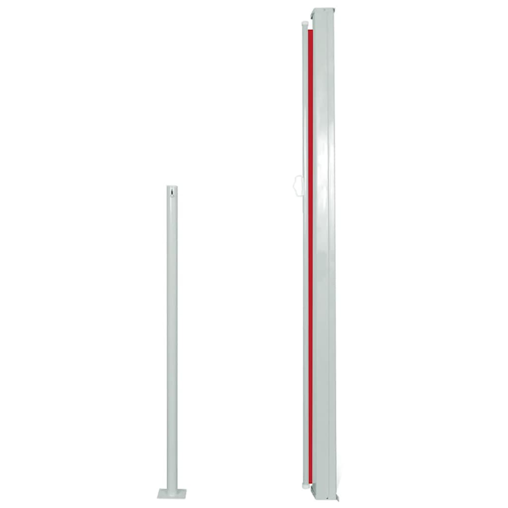 Ausziehbare Seitenmarkise 120×500 cm Rot