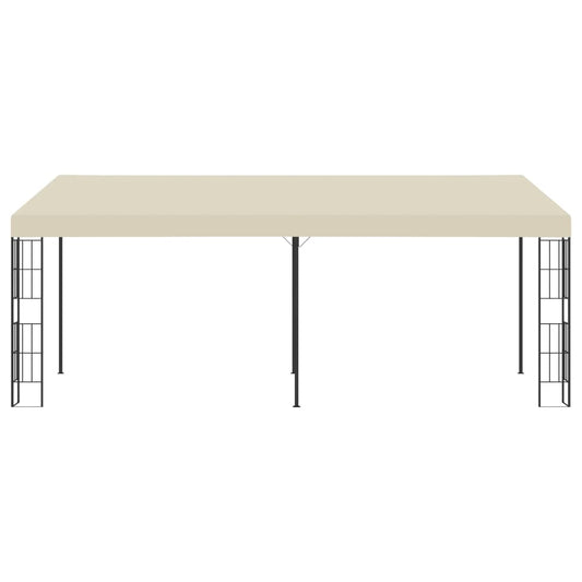 Wand-Pavillon 3x6 m Creme Stoff