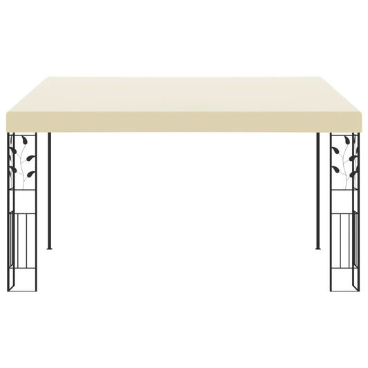 Wand-Pavillon 4x3x2,5 m Cremeweiß