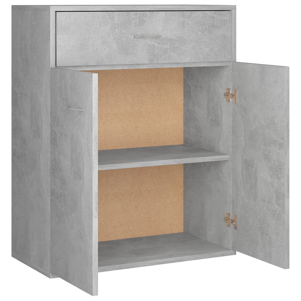 Sideboard Betongrau 60x30x75 cm Holzwerkstoff