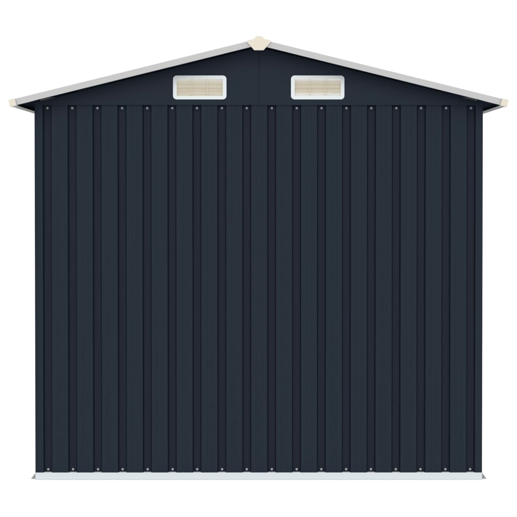 Gerätehaus Anthrazit 205x129x183 cm Verzinkter Stahl