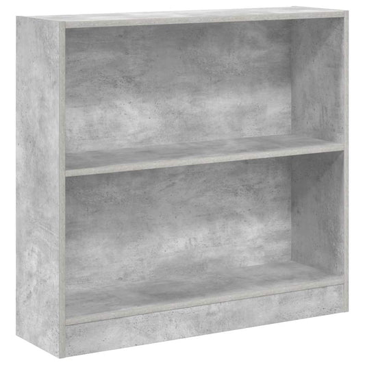 Bücherregal Betongrau 80x24x75 cm Holzwerkstoff