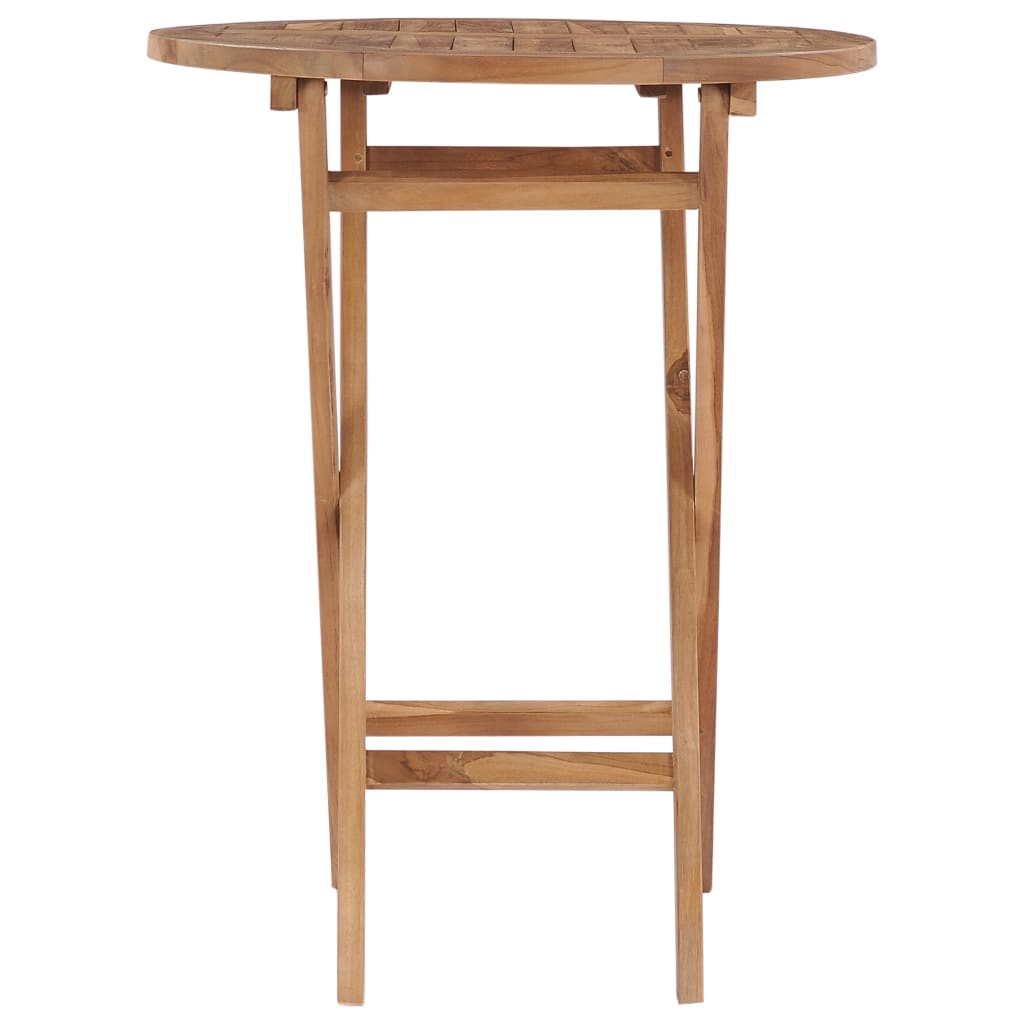 Gartentisch Klappbar 60 cm Massivholz Teak