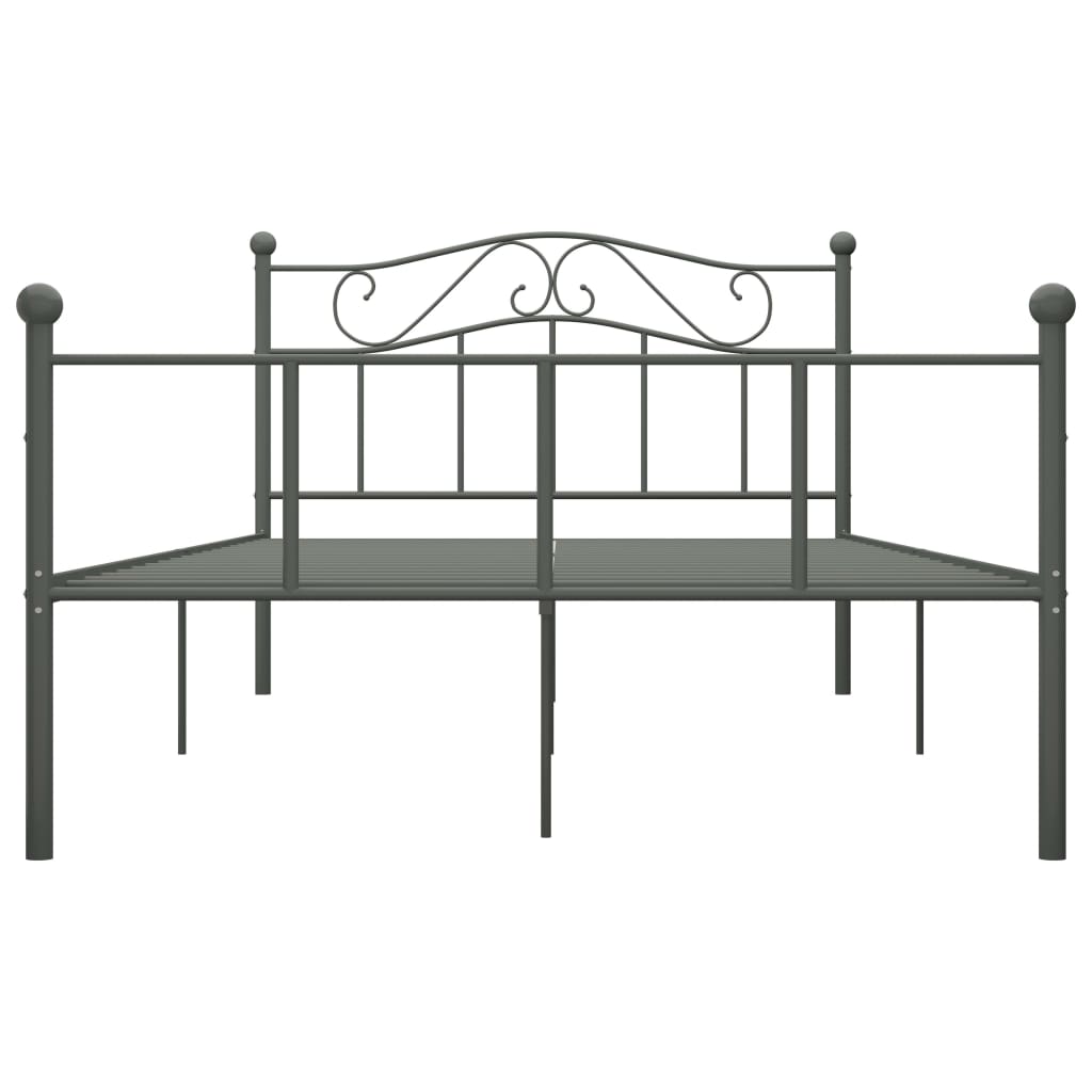 Bettgestell Grau Metall 120x200 cm