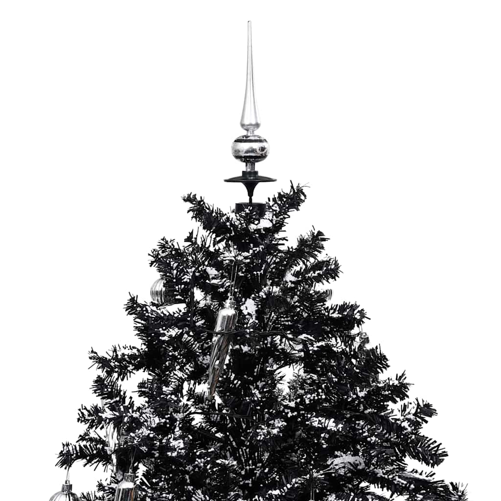 Schneiender Weihnachtsbaum mit Schirmfuß Schwarz 170 cm PVC