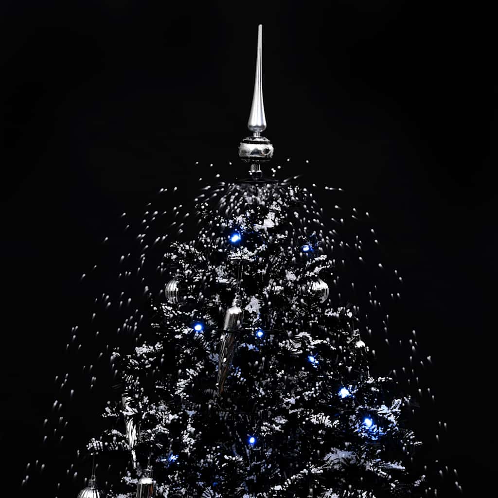 Schneiender Weihnachtsbaum mit Schirmfuß Schwarz 170 cm PVC