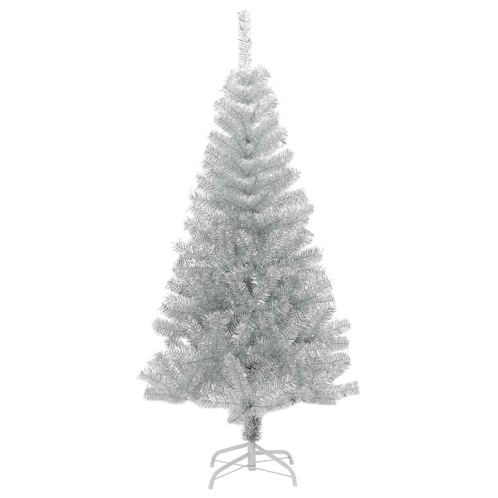 Künstlicher Weihnachtsbaum mit Ständer Silber 150 cm PET