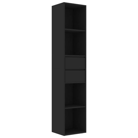 Bücherregal Schwarz 36x30x171 cm Holzwerkstoff