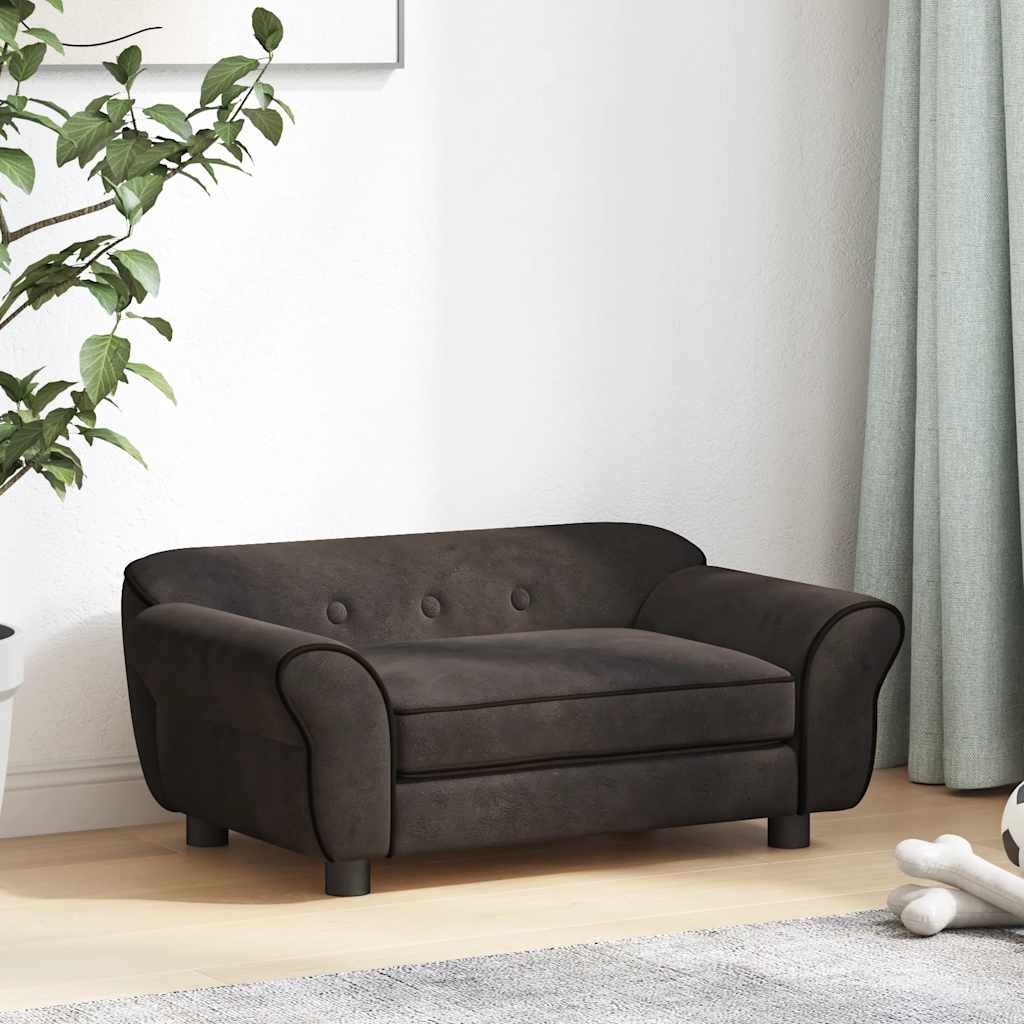 Hundesofa Braun 72x45x30 cm Plüsch