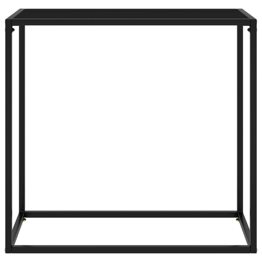 Konsolentisch Schwarz 80x35x75 cm Hartglas