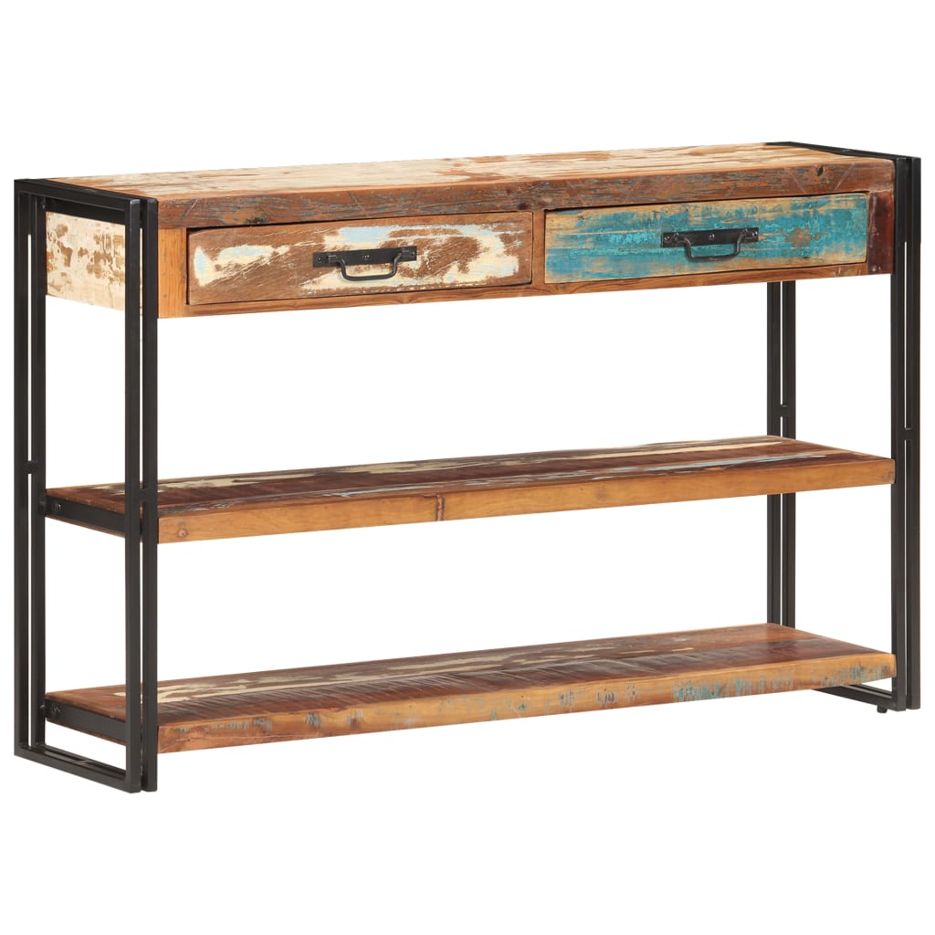 Sideboard 120x30x75 cm Recyceltes Massivholz