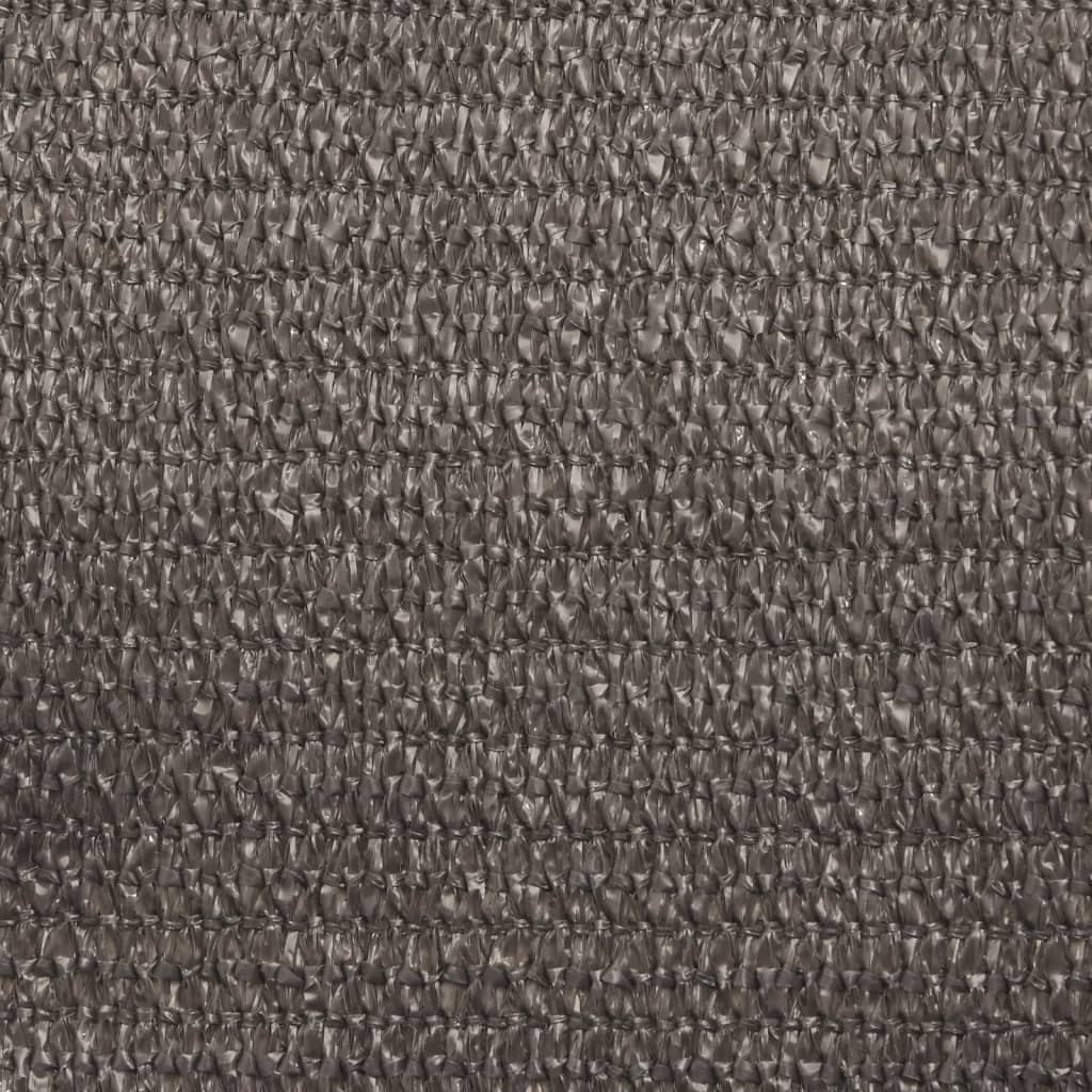Sonnensegel 160 g/m² Anthrazit 6x6x6 m HDPE